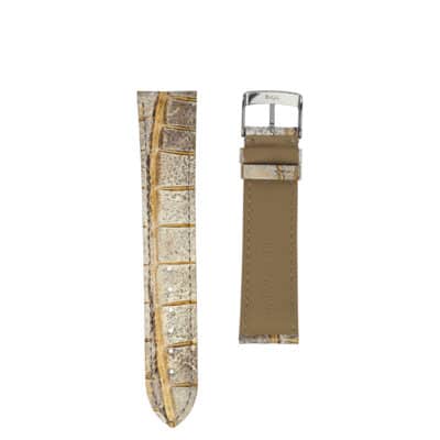 <span class="cat_name">Classic 3.5 Watch strap</span><br><span class="material_name">Crocodile</span><br><span class="color_name">Metallic Gold</span>