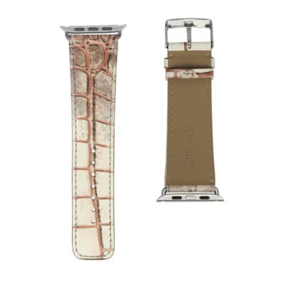<span class="cat_name">Classic Apple Watch strap</span><br><span class="material_name">Crocodile</span><br><span class="color_name">Metallic Copper</span>