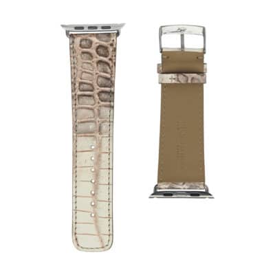 <span class="cat_name">Classic Apple Watch strap</span><br><span class="material_name">Crocodile</span><br><span class="color_name">Metallic Pink</span>