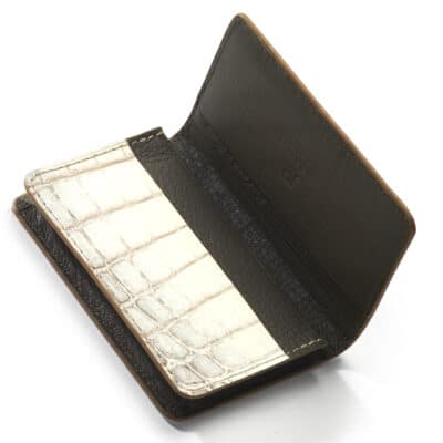 leather good lumières business cardholder semi matte