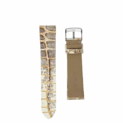 <span class="cat_name">Classic Watch strap</span><br><span class="material_name">Crocodile</span><br><span class="color_name">Metallic Gold</span>