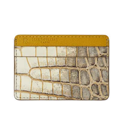 leather good lumières slim cardholder gold