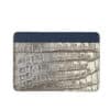 leather good lumières slim cardholder silver