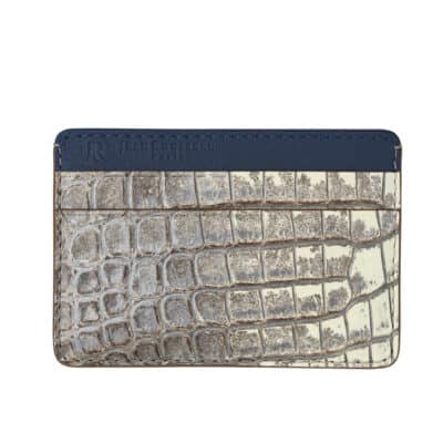 leather good lumières slim cardholder silver