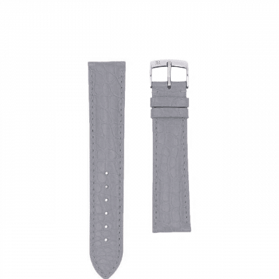 bracelet qualité alligator semi mat gris