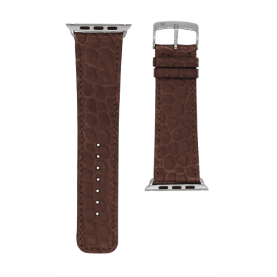 quality watch strap brown alligator semi matte