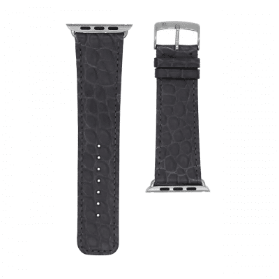 Classic Apple Watch strapSemi matte alligatorAnthracite