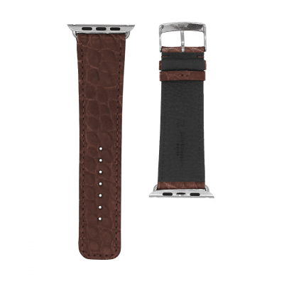 <span class="cat_name">Classic Apple Watch strap</span><br><span class="material_name">Semi matte alligator</span><br><span class="color_name">Praline</span>