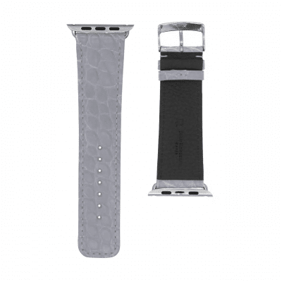 Apple Watch strap brown semi matte alligator