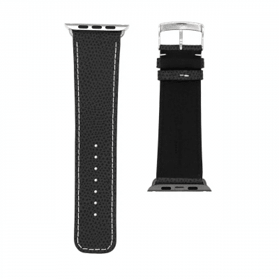 Apple Watch strap black calf