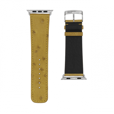 Apple Watch strap ocher ostrich