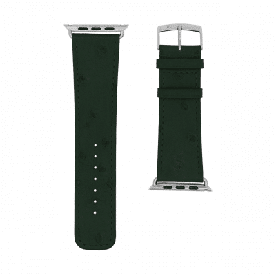 bracelet apple watch autruche vert