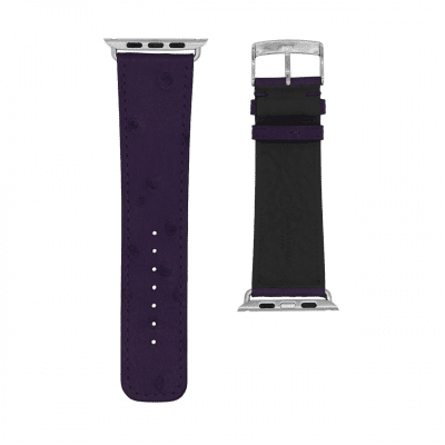 <span class="cat_name">Classic Apple Watch strap</span><br><span class="material_name">Ostrich</span><br><span class="color_name">Purple</span>
