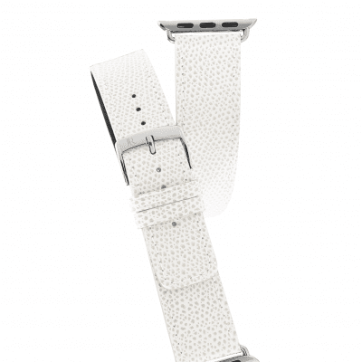 Apple Watch strap double wrap calf white