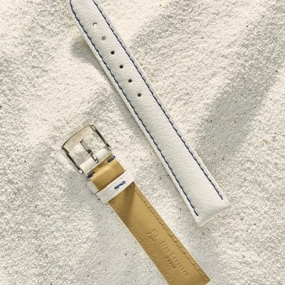 <span class="cat_name">Classic 3.5 Watch strap</span><br><span class="material_name">Plain Calf</span><br><span class="color_name">White</span>