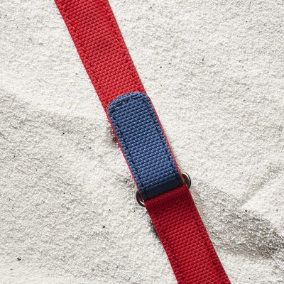 velcro watch strap red rubber summer