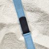 velcro watch strap light blue technical fabric summer