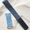 velcro watch strap light blue technical fabric summer
