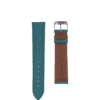 qualité bracelet montre semi mat alligator bleu