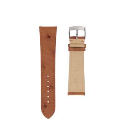 strap jean rousseau ostrich brown flat