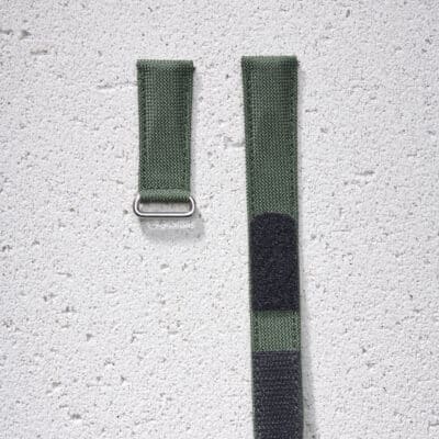 jean rousseau strap velcro technical fabric green