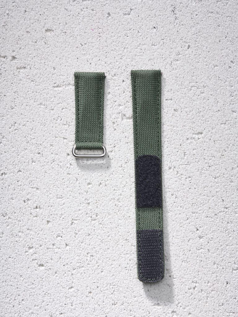 Velcro-watch-strap-dark-green-
