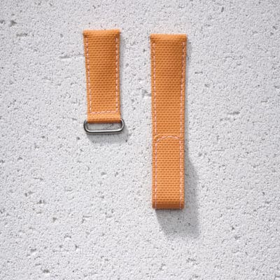 jean rousseau strap velcro rubber orange