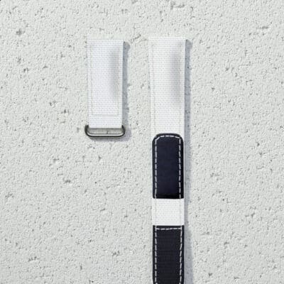 Bracelet VelcroCaoutchoucBlanc