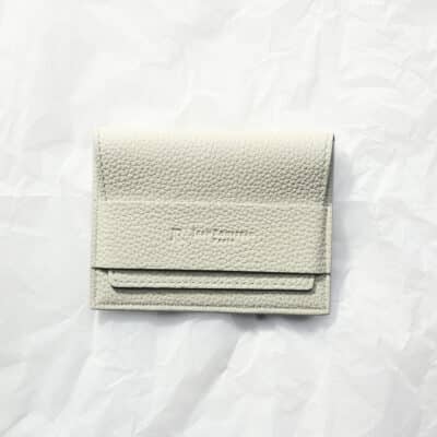 leather jewelry pouch jean rousseau white