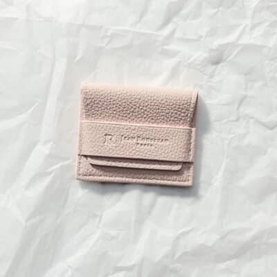 mini leather jewelry pouch jean rousseau pink