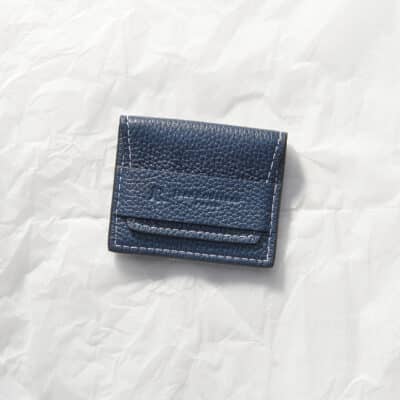 Mini leather jewelry pouch