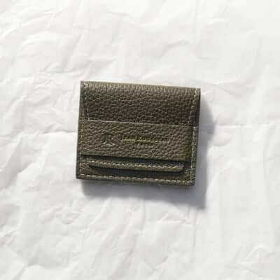Mini leather jewelry pouch