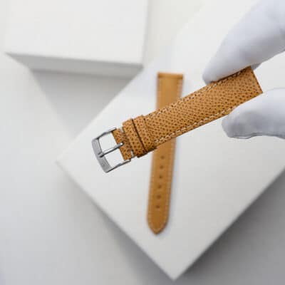 Classic 3.5 Watch strapEmbossed calfNutmeg