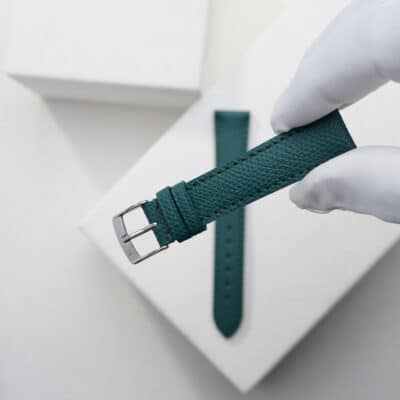 Classic 3.5 Watch strapEmbossed calfGreen