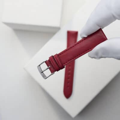 Classic 3.5 Watch strapPlain CalfCarmine