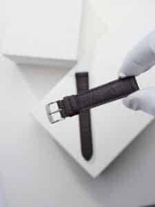 Luxury watch strap - truffle matte alligator
