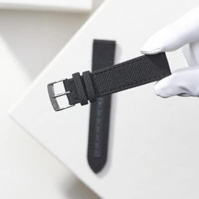 technical fabric black apex watch strap